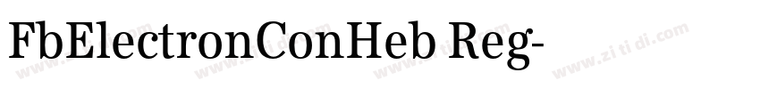 FbElectronConHeb Reg字体转换 FbElectronConHeb Reg字体转换